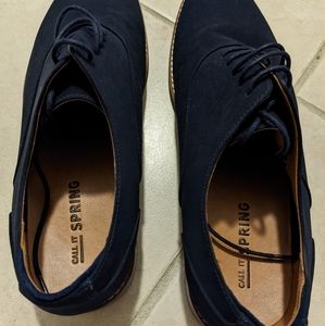 Call it Spring Soft Leather Navy Oxford Shoes (11)